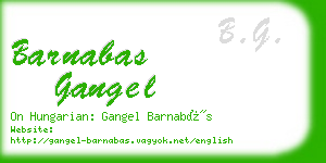 barnabas gangel business card